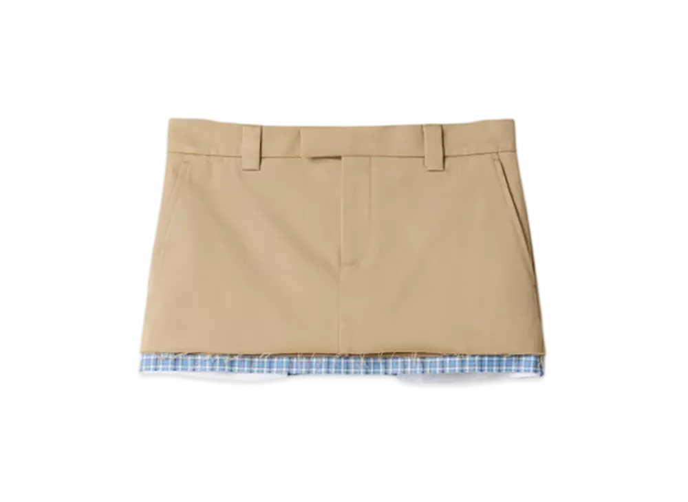MIUMIU Women's Chino Miniskirt "Beige"