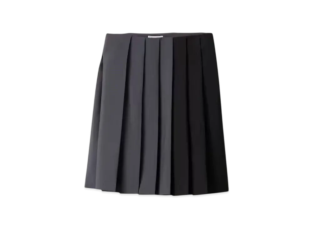 MIUMIU Women's Kid Mohair Skirt "Dark Gray/Black"