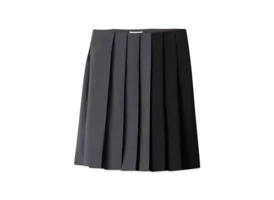 MIUMIU Women's Kid Mohair Skirt "Dark Gray/Black"