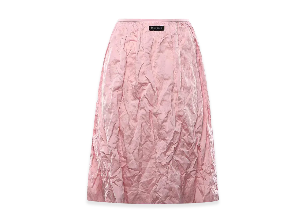 MIU MIU Women's Duchesse Skirt "Pink"