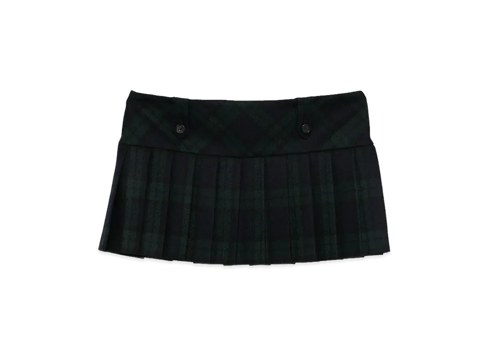 MIU MIU Women's Embroidered Twill Mini Skirt "Multicolor"