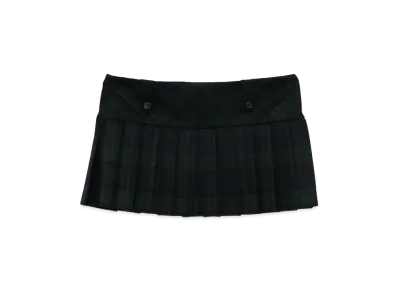 MIU MIU Women's Embroidered Twill Mini Skirt "Multicolor"