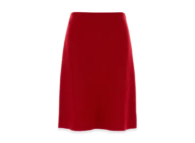 MIU MIU Women's Flannel Skirt "Red"