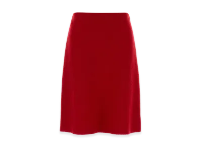 MIU MIU Women's Flannel Skirt "Red"
