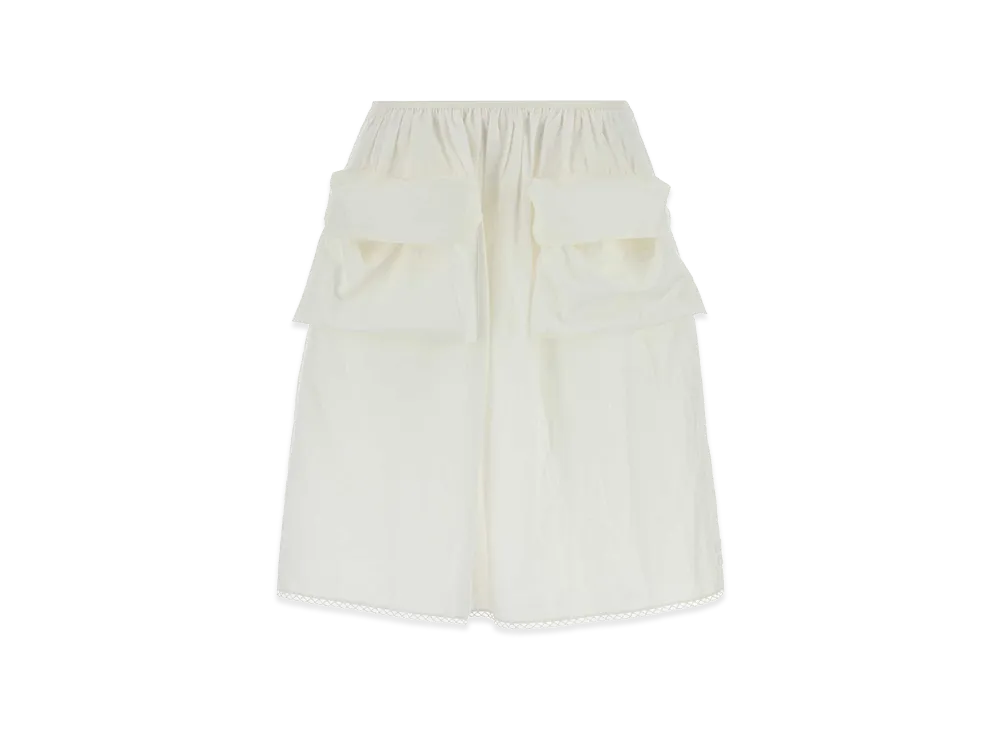 MIU MIU Women's Cotton Blend Skirt "White"