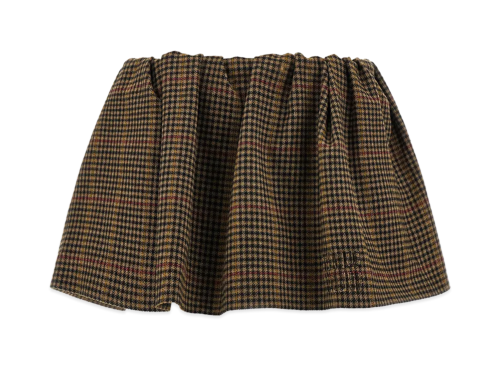MIU MIU Women's Houndstooth Skirt "Camel"