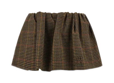 MIU MIU Women's Houndstooth Skirt "Camel"