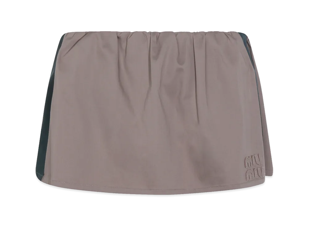 MIU MIU Women's Old Twill Skirt "Gray"