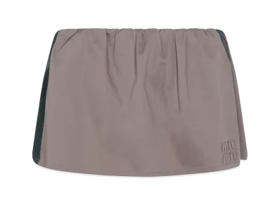 MIU MIU Women's Old Twill Skirt "Gray"