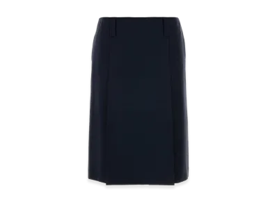 MIU MIU Women's Mohair Blend Skirt "Navy Blue"