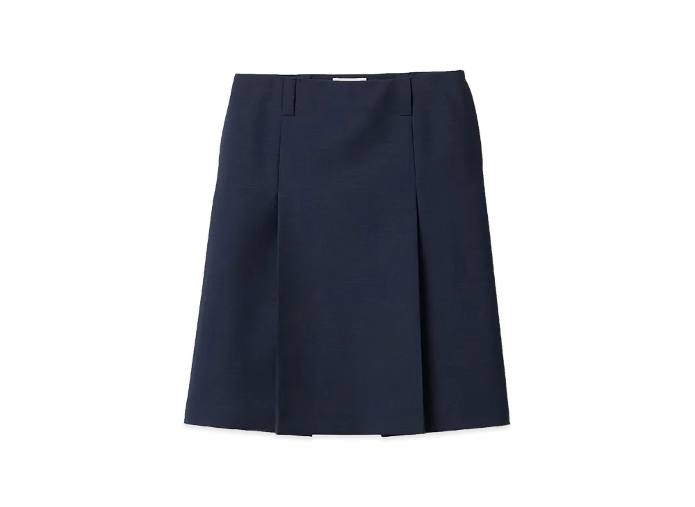 MIU MIU Women's Mohair Blend Skirt "Navy Blue"
