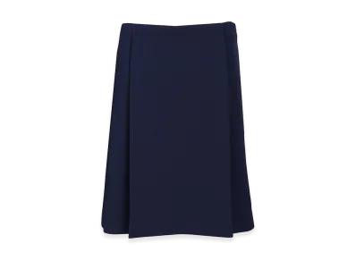 MIU MIU Women's Jersey Panel Midi Skirt "Blue"