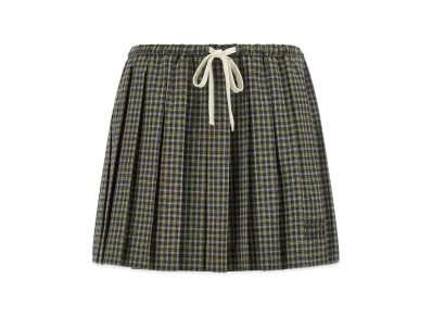 MIU MIU Women's Flanella Check Mini Skirt "Multicolor"