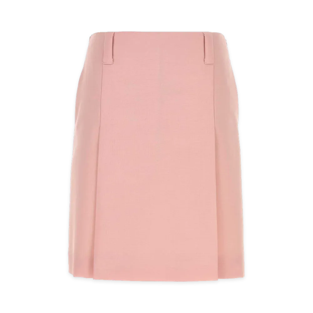 MIU MIU Women's Mohair Blend Mini Skirt "Pink"
