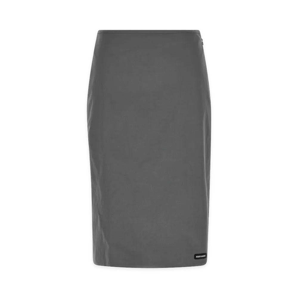 MIU MIU Women's Sheath Skirt "Gray"