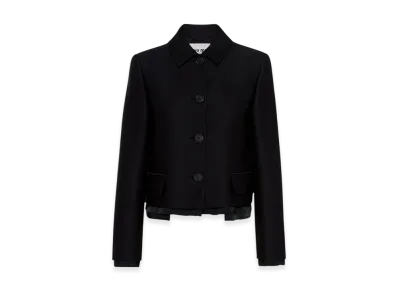 MIU MIU Women's Single Breasted Radzimir Jacket "Black"