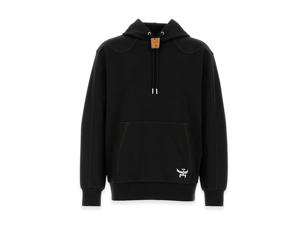 MCM Stretch Polyester Blend Sweatshirt "Black"