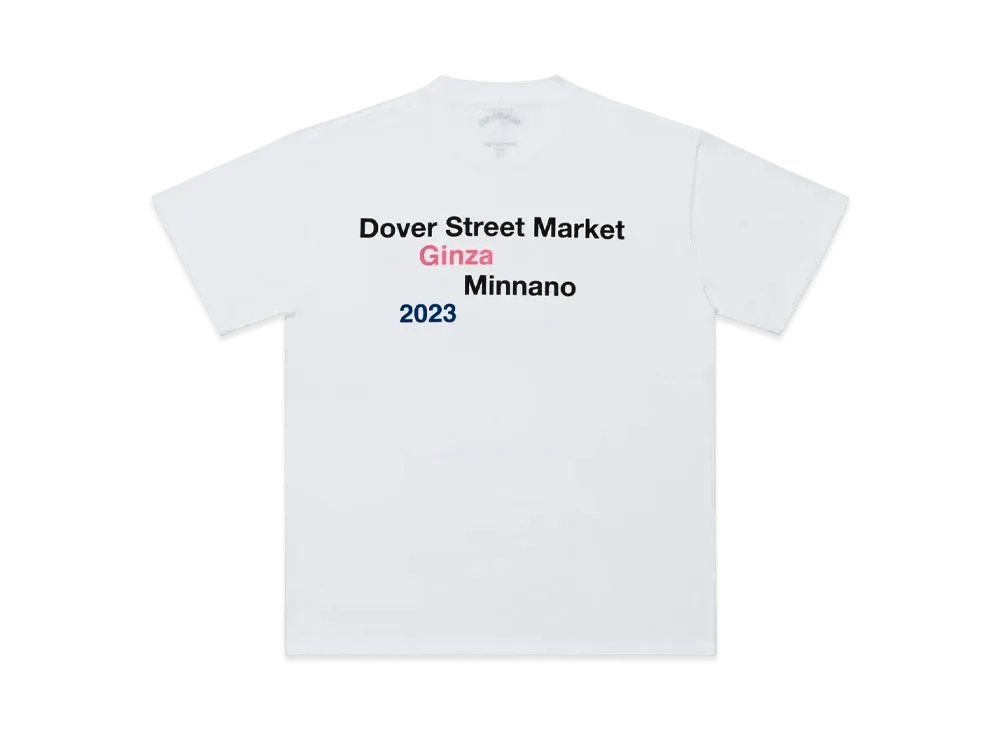 MIN-NANO x Dover Street Market Ginza Smile Tee 2 "White"