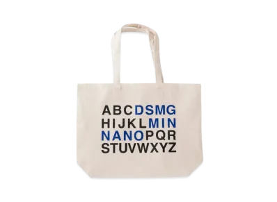 MIN-NANO x Dover Street Market Ginza Work Book Tote Bag "White"