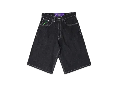 MIN-NANO x ADWYSD Elaxed Unisex Denim Shorts "Black"