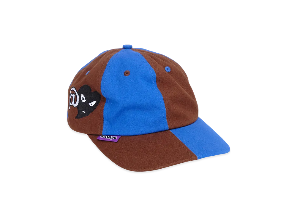 MIN-NANO x ADWYSD Mixed 6 Panel Cap "Blue/Brown"