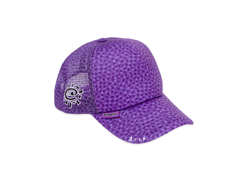 MIN-NANO x ADWYSD Coral Pattern Trucker Cap "Purple"