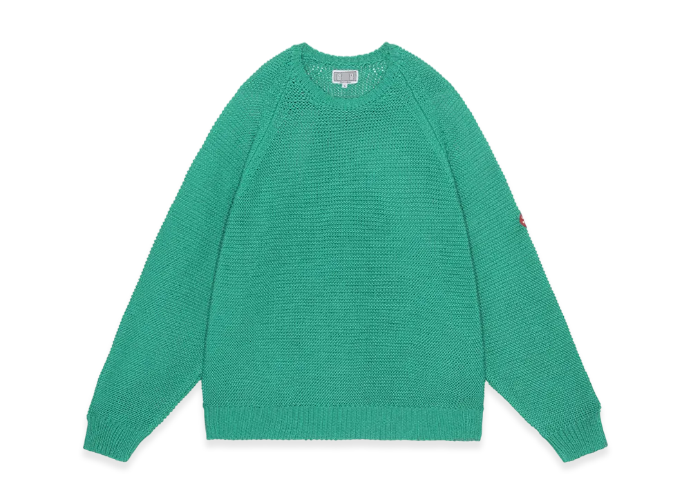 MIN-NANO x Cav Empt (C.E) Raglan Sleeve Cotton Knit "Green"