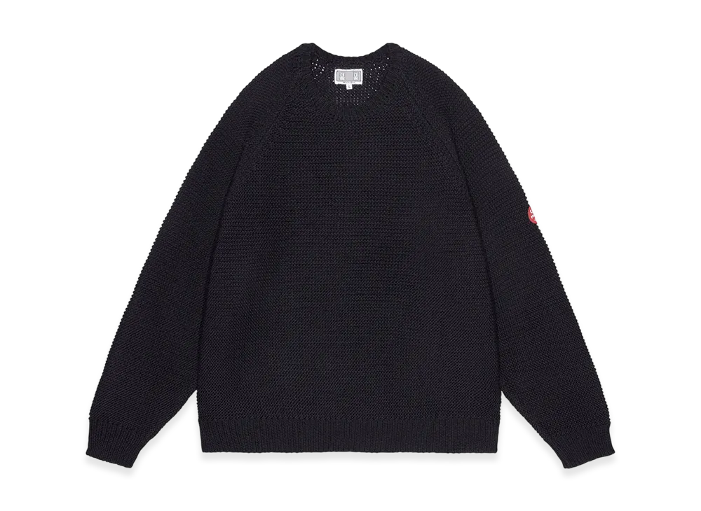 MIN-NANO x Cav Empt (C.E) Raglan Sleeve Cotton Knit "Black"