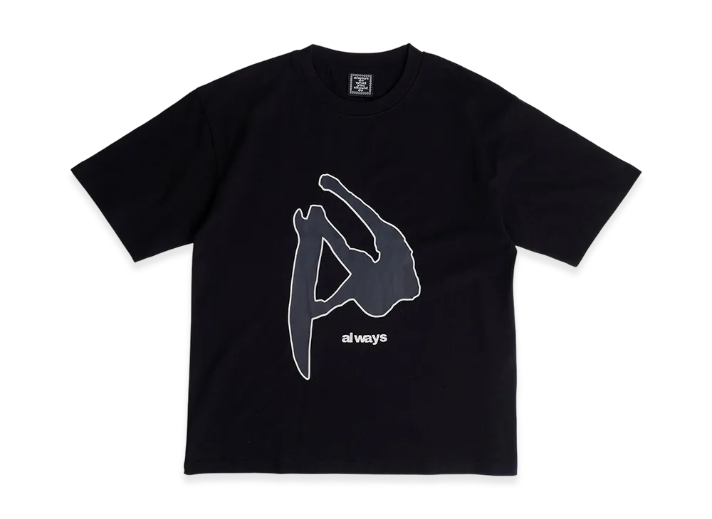 MIN-NANO x ADWYSD Fanning T shirt "Black"