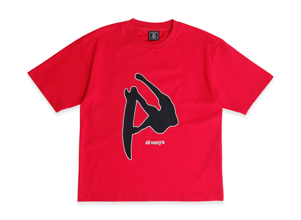 MIN-NANO x ADWYSD Fanning T shirt "Red"