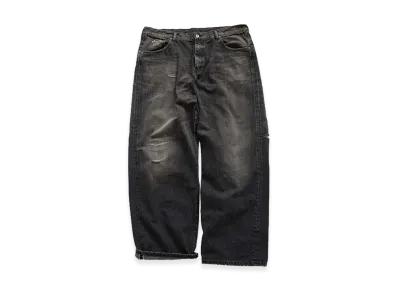 MIN-NANO x DIGAWEL Distressed jeans "Fade Black"
