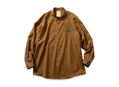 MIN-NANO x DIGAWEL Oversized Shirt "L.brown"