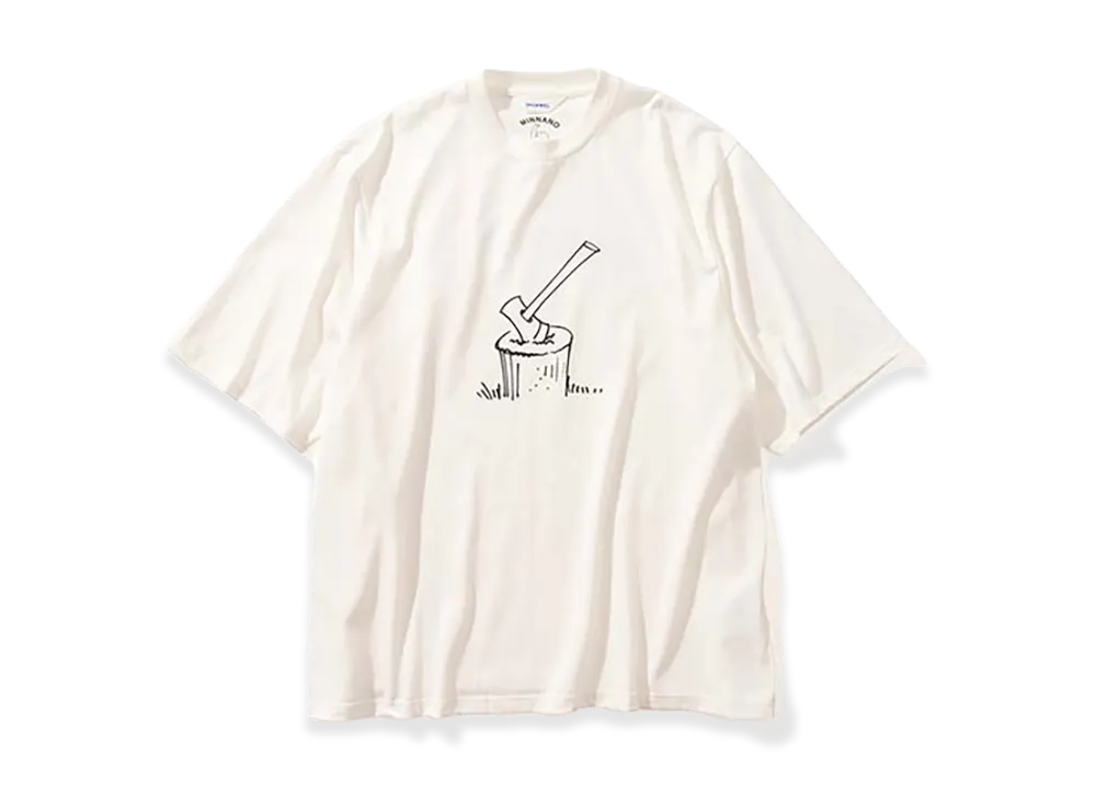 MIN-NANO x DIGAWEL T-shirt2 Shining Tee "White"