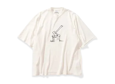 MIN-NANO x DIGAWEL T-shirt2 Shining Tee "White"