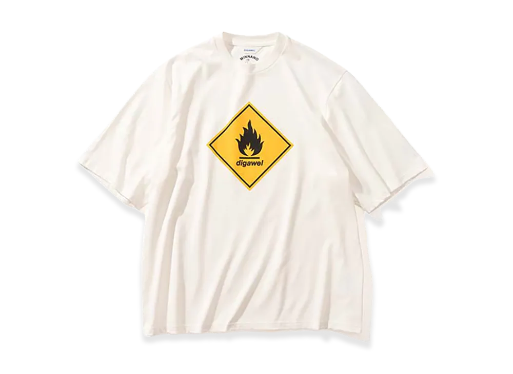 MIN-NANO x DIGAWEL T-shirt3 Lines Tee "White"