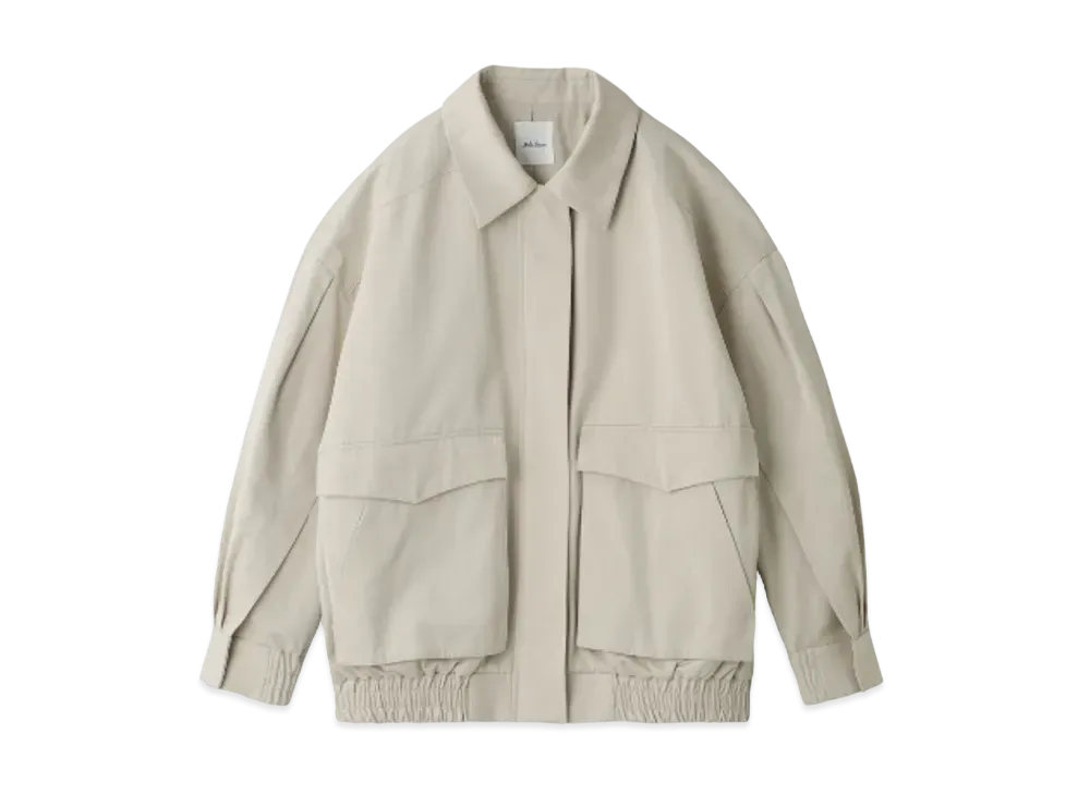 Mila Owen Sleeve Volume Swing Blouson "Ivory"