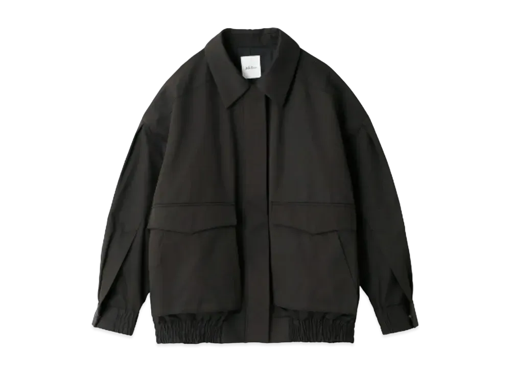 Mila Owen Sleeve Volume Swing Blouson "ChacoalGray"