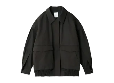 Mila Owen Sleeve Volume Swing Blouson "ChacoalGray"