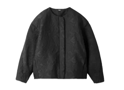 Mila Owen Bulge Jacquard Cocoon Blouson "Black"