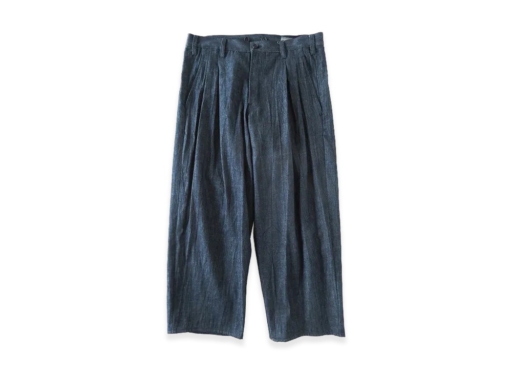 Y's for men Denim 2Tuck Pants "Blue/Indigo"