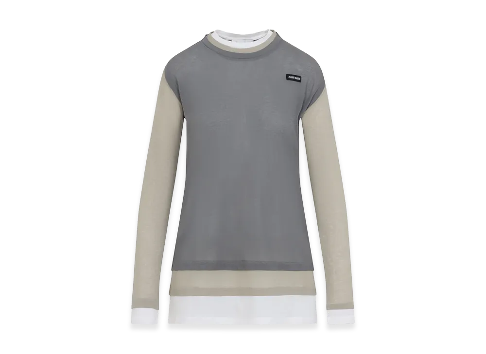 MIU MIU Women's Cotton Long Sleeve T-Shirt "Multicolor"
