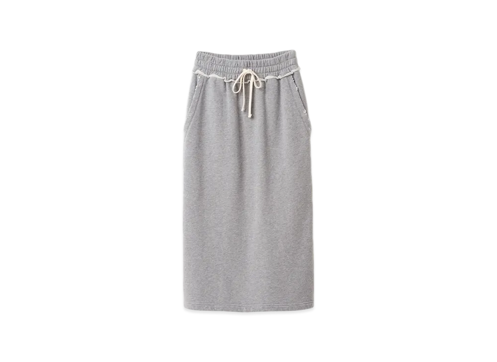 MIU MIU Women's Cotton Fleece Skirt "Grey"