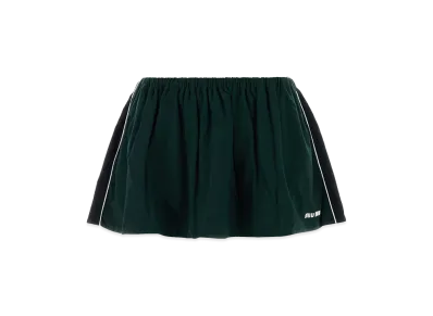 MIU MIU Women's Bottle Cotton Mini Skirt "Green"