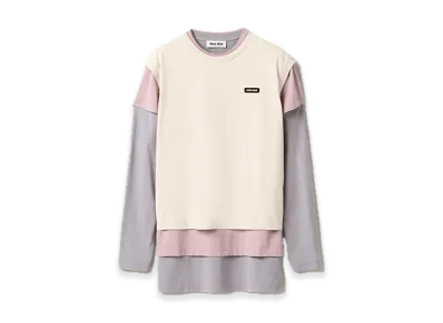 MIU MIU 3-Pack Jersey Tee "Opal/Light Grey/Sand"