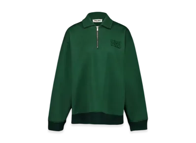MIU MIU Women's Cotton Polo Sweatshirt "Green"