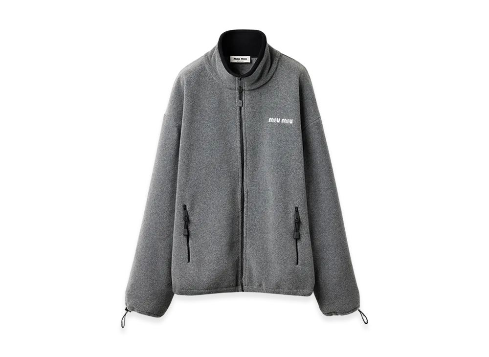 MIU MIU Women's Fleece Sweatshirt "Grey"