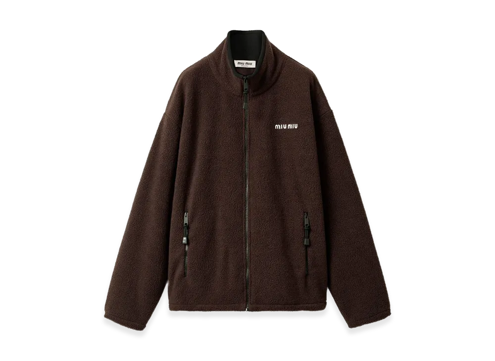 MIU MIU Women's Pile Jacket "Brown"