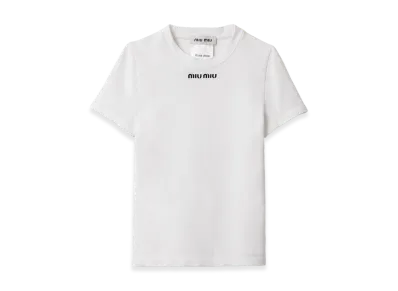 MIU MIU Women's Seemless T-Shirt "White"