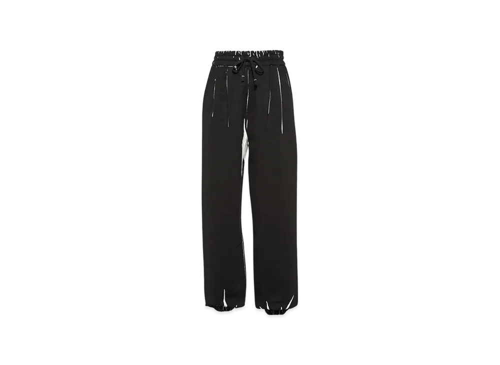 MIU MIU Women's Printed Cotton Fleece Joggers "Black"