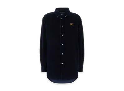 MIU MIU Women's Corduroy Shirt "Dark Blue"